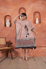 GERUA REKHA – HANDCRAFTED KAFTAAN DRESS