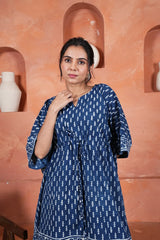 NEEL AANGAN – HANDCRAFTED KAFTAAN DRESS