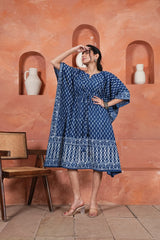 NEEL AANGAN – HANDCRAFTED KAFTAAN DRESS