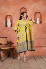 SURYA LEHRA – HANDCRAFTED KAFTAAN DRESS