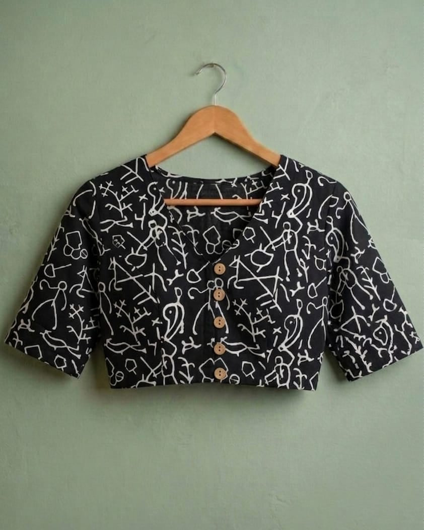 KAALI CHITRA – HAND BLOCK PRINTED COTTON CROP TOP
