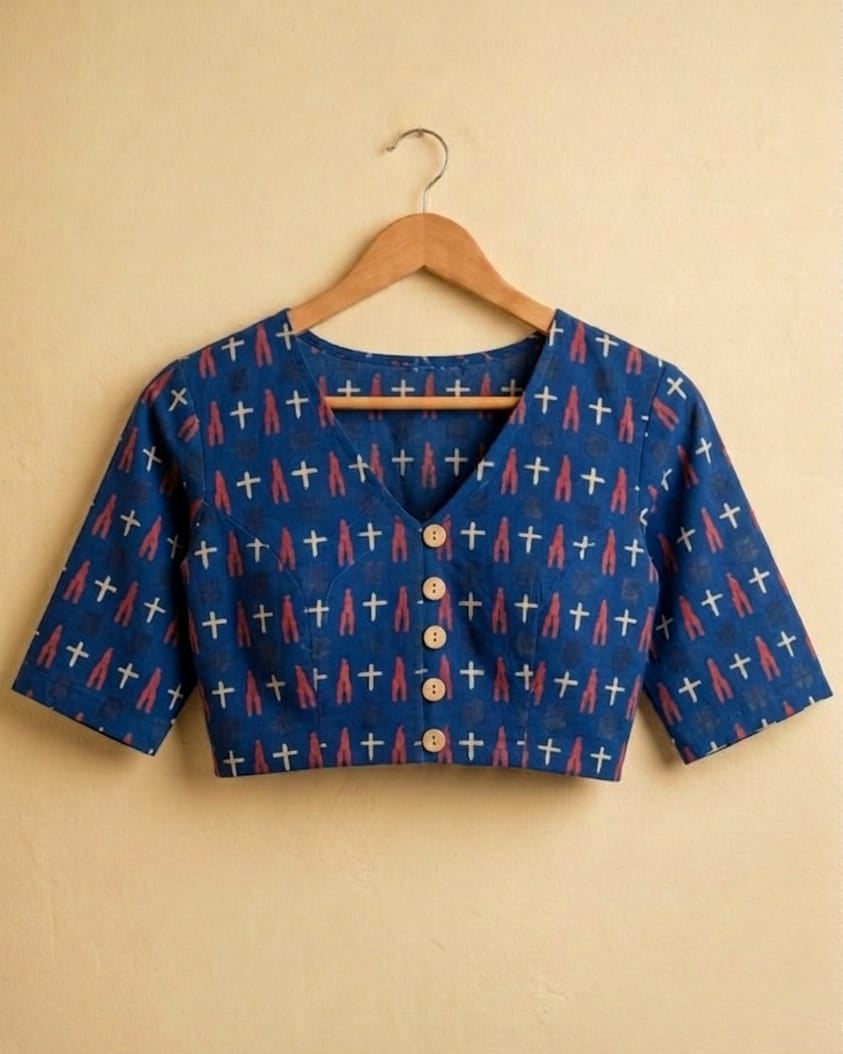 CHITRA REKHA – HAND BLOCK PRINTED COTTON CROP TOP