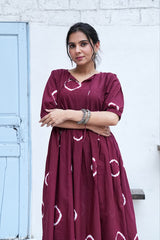 GULBAHAR LEHER – HAND DYED COTTON DRESS