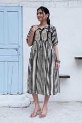 REKHA NOIR – HAND BLOCK PRINTED COTTON DRESS