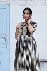 REKHA NOIR – HAND BLOCK PRINTED COTTON DRESS