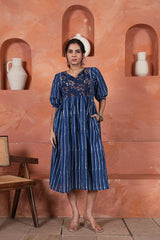 MEHR NEEL – HAND BLOCK PRINTED COTTON DRESS