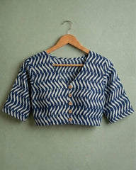 NEEL LEHAR – HAND BLOCK PRINTED COTTON BLOUSE