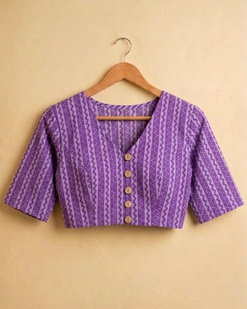 GULRANG REKHA – HAND BLOCK PRINTED COTTON CROP TOP
