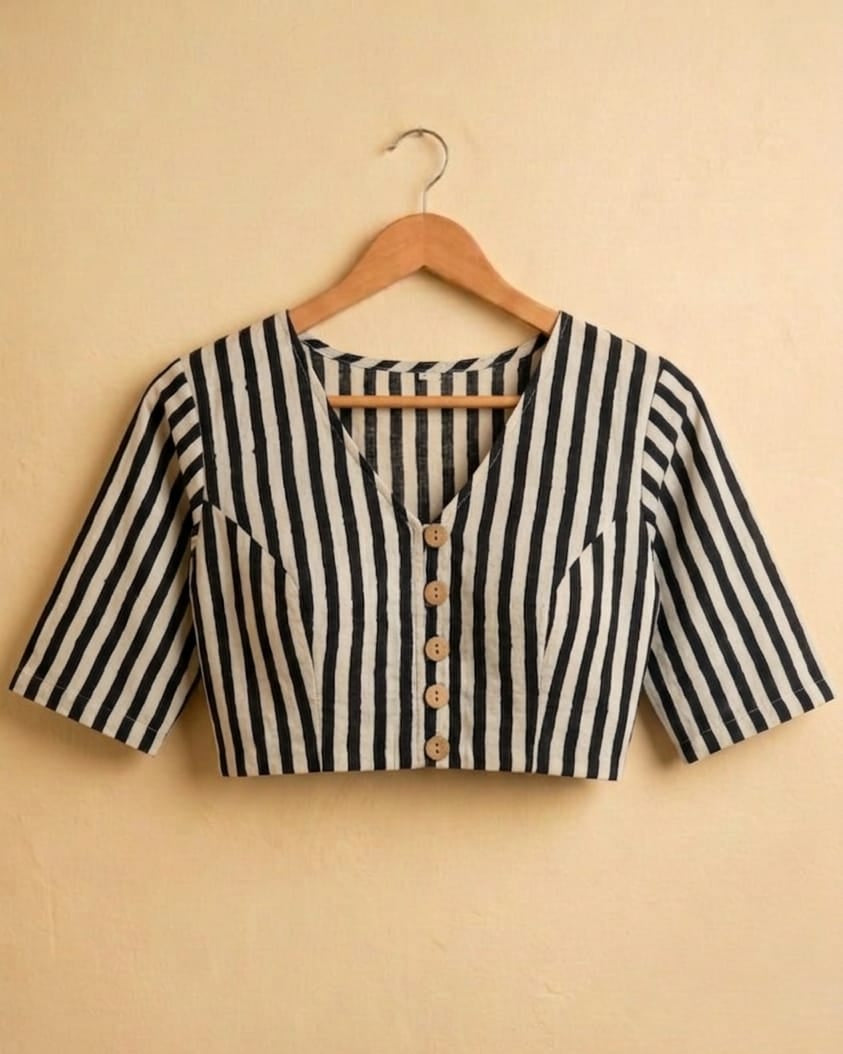 REKHA SUTRA – HAND BLOCK PRINTED COTTON CROP TOP