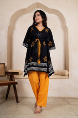 KAALI KESAR – TRADITIONAL HAND BLOCK CO-ORD SET
