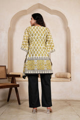 PEETAMBARI VEDA – HAND BLOCK KAFTAN CO-ORD SET